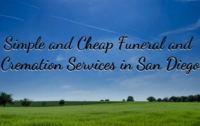 Cremation Services in San Diego